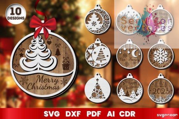 Adornos Circulares Colgantes Navidad
