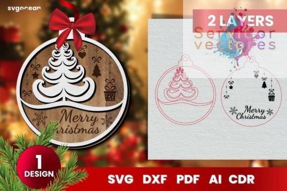 Adornos Circulares Colgantes Navidad - Imagen 2