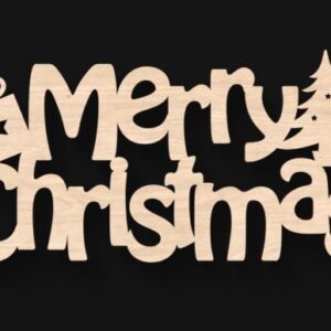 Letrero de merry christmas