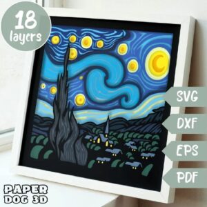 Van Gogh - multicapa ETSY