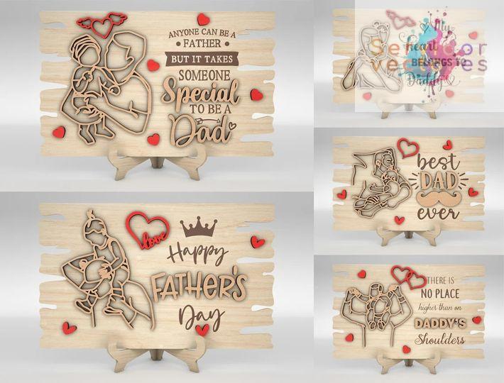 Cuadro Padre he hijos - ETSY