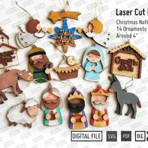 Paquete de 14 Adornos de Navidad ETSY