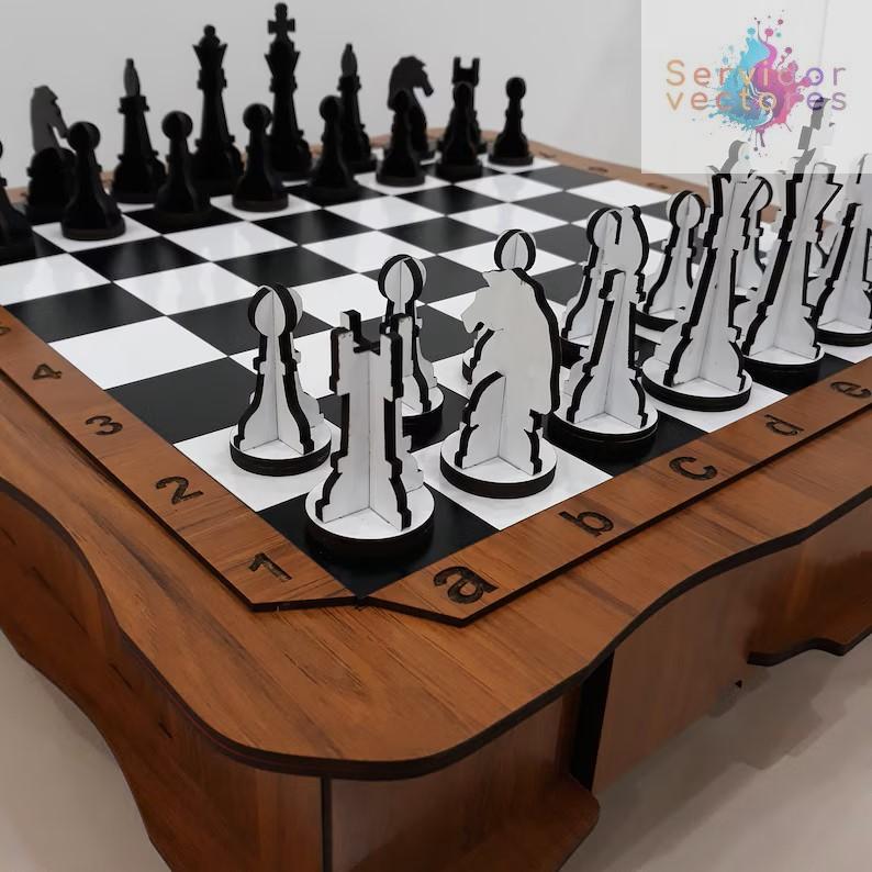 Juego de Ajedrez - ETSY - Imagen 4