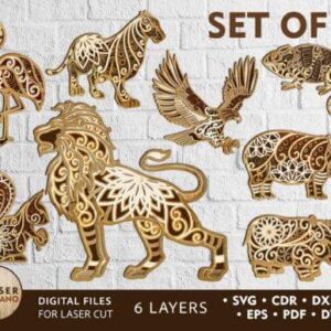 Bundles 8 animales multicapa