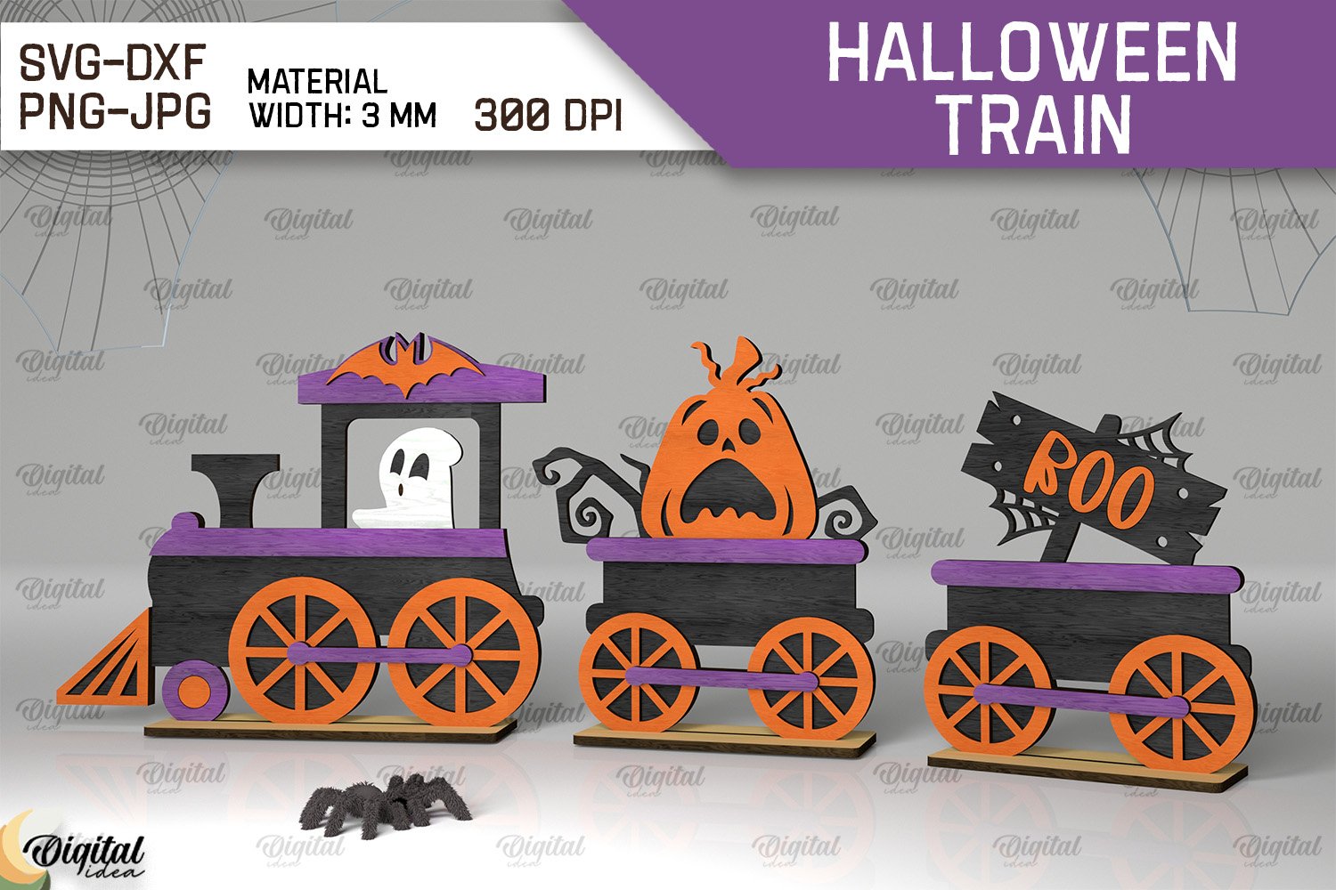Pack Tren Halloween 5 diseños
