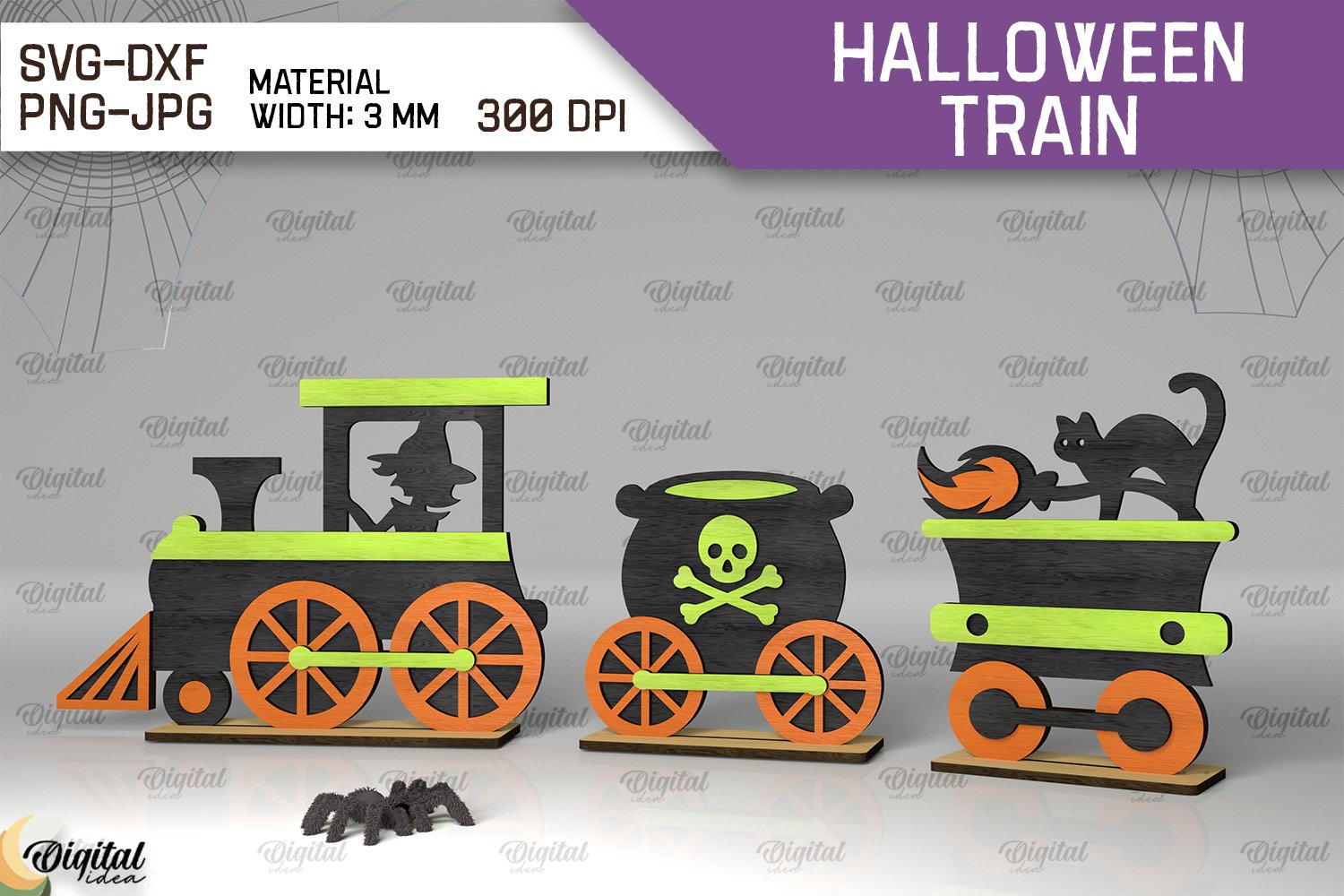 Pack Tren Halloween 5 diseños - Imagen 3