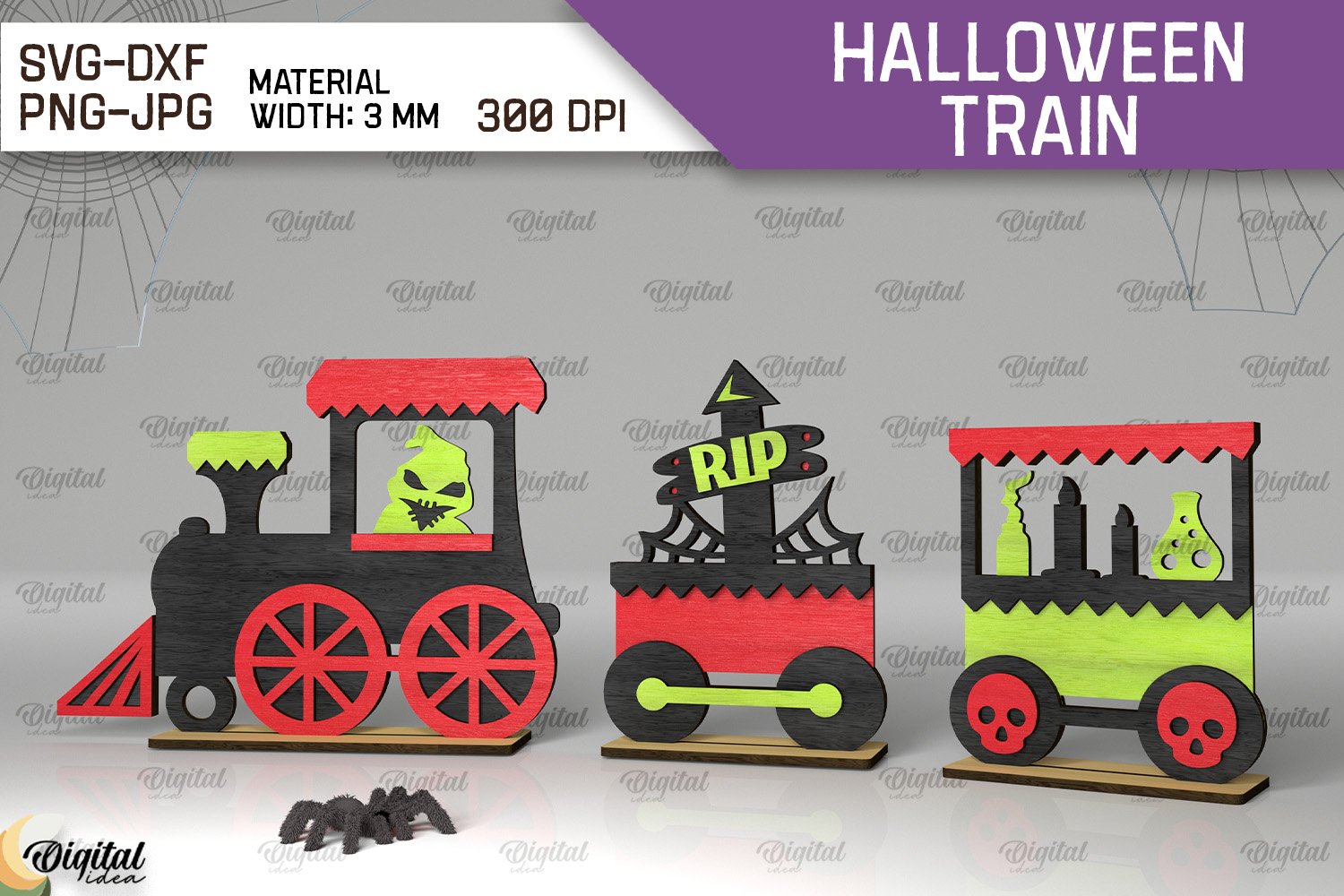 Pack Tren Halloween 5 diseños - Imagen 2