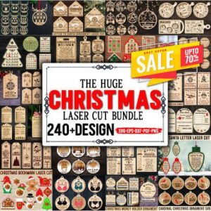 The Huge Christmas Laser Cut Bundle - 240 Diseños