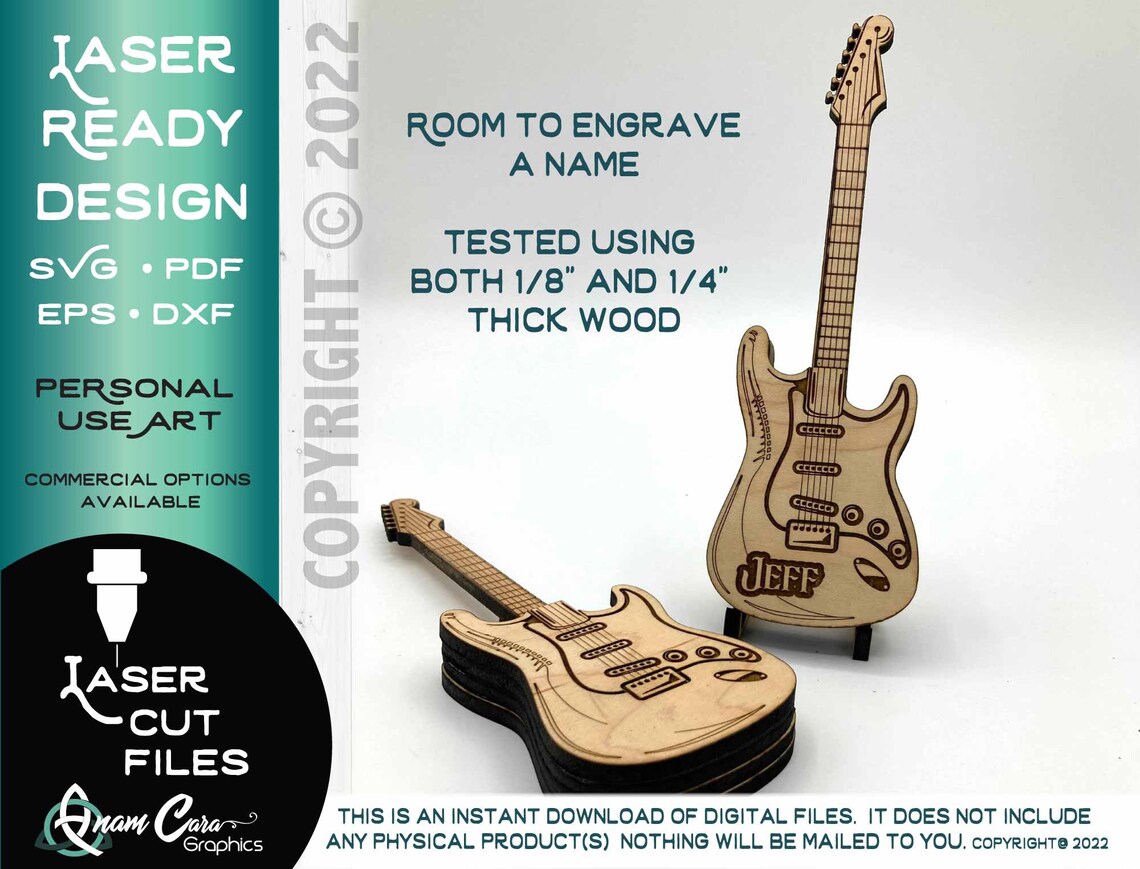 Soporte y caja de púas de guitarra - Imagen 2