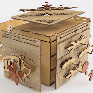 Caja diseño Floral ETSY