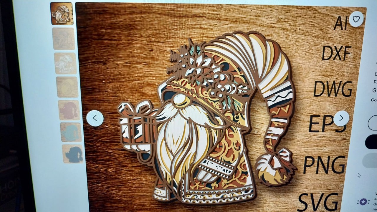 Gnomo multicapa ETSY