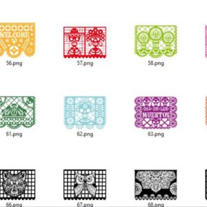 Tarjetas Papel Picado