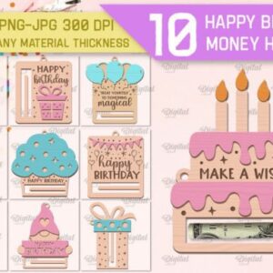 Tarjetas cumpleaños para meter dinero