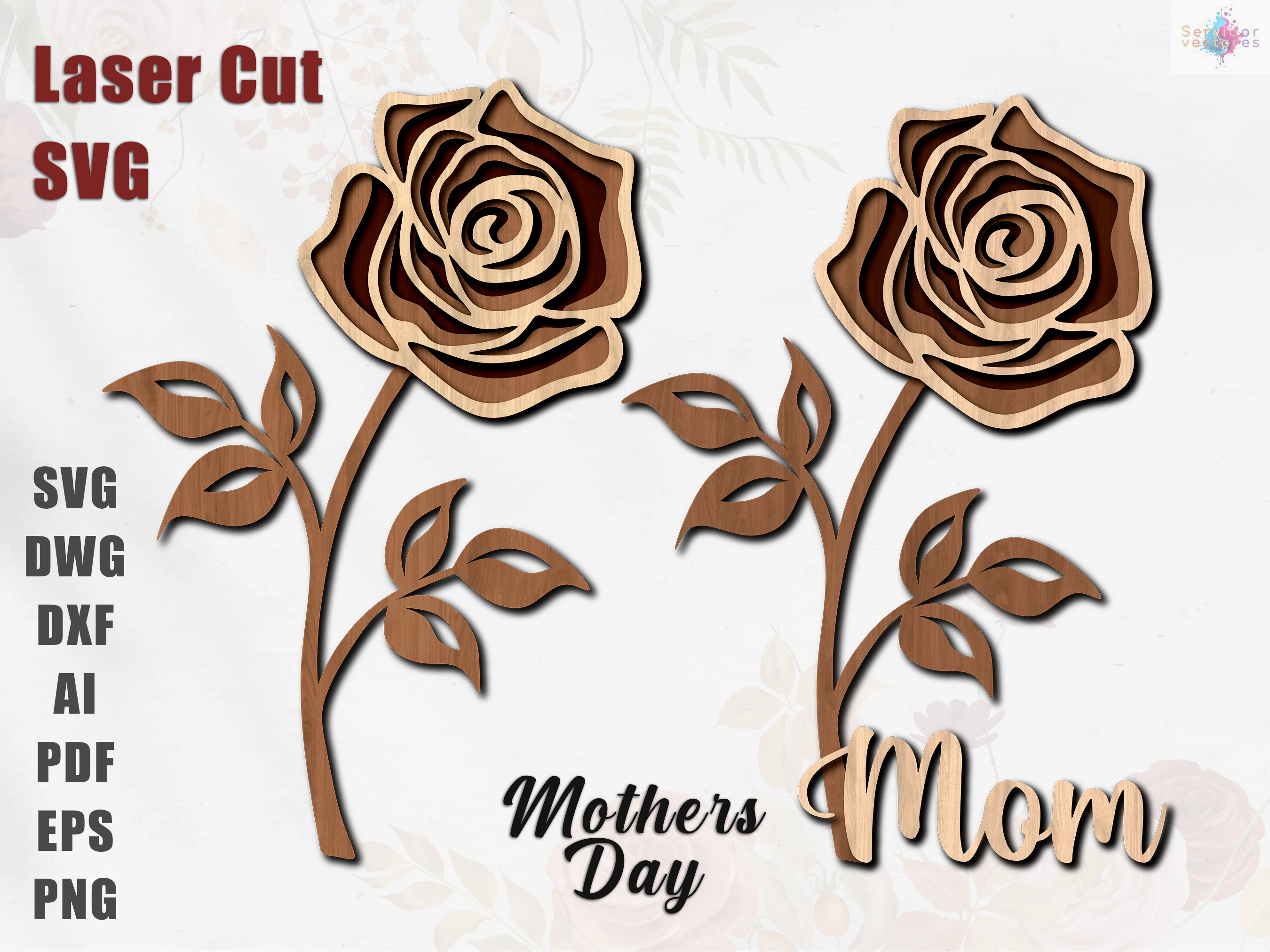 Rose Mothers Day 2 Layers