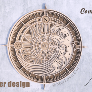 Nautical Compass 4 Layers