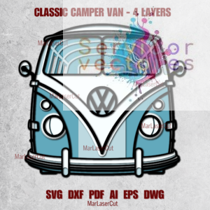 Volkswagen Camper Van 4 Layers (Not on Etsy)