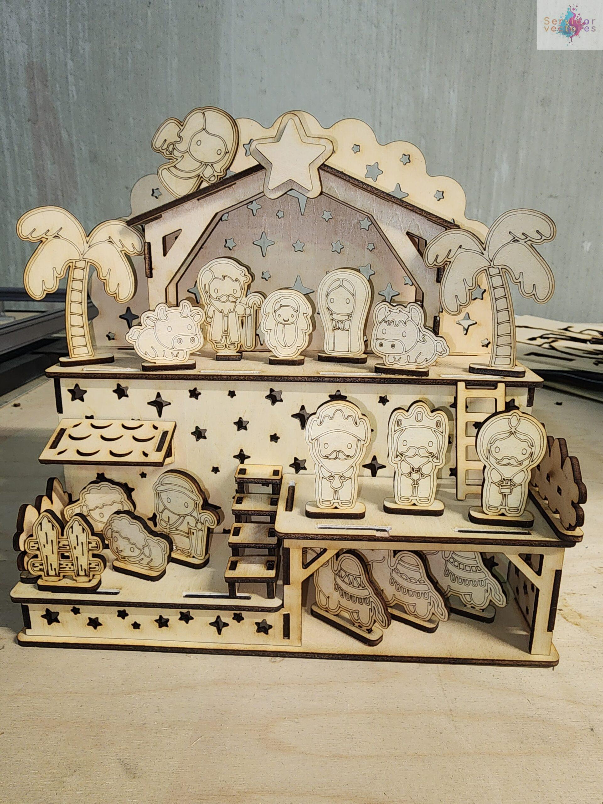 Pesebre Escena Navideña - ETSY