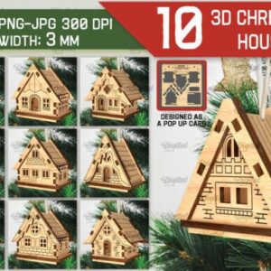 Bundle de Casas Colgantes Navideñas