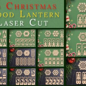 Bundle de Linternas Navideñas 3D para Corte Láser