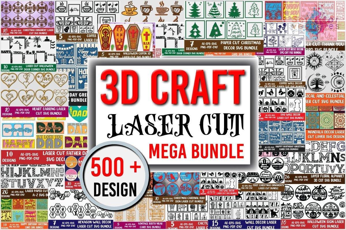 Mega Bundle de Diseños 3D para Corte Láser