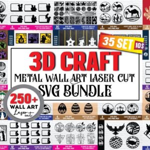 Mega Bundle de Arte en Metal 3D para Pared