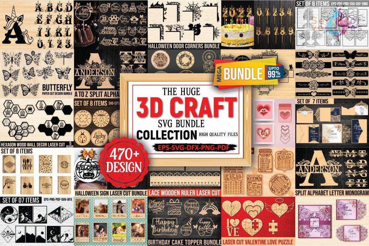 3D Crafts Mega Bundle