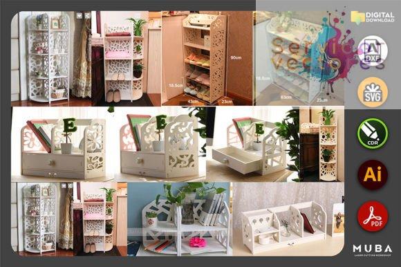 Bundle de 50 Archivos de Racks y Repisas - Imagen 2