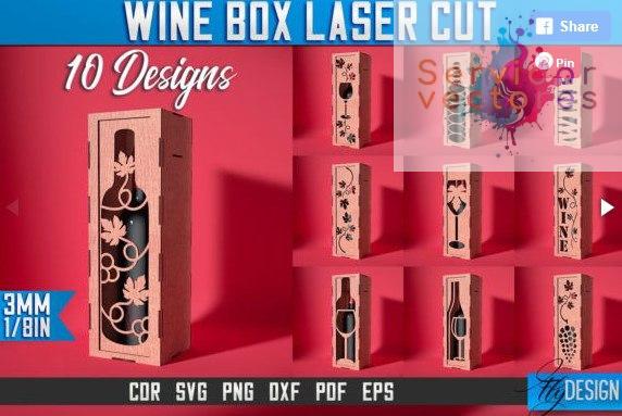 Wine Box Laser Cut