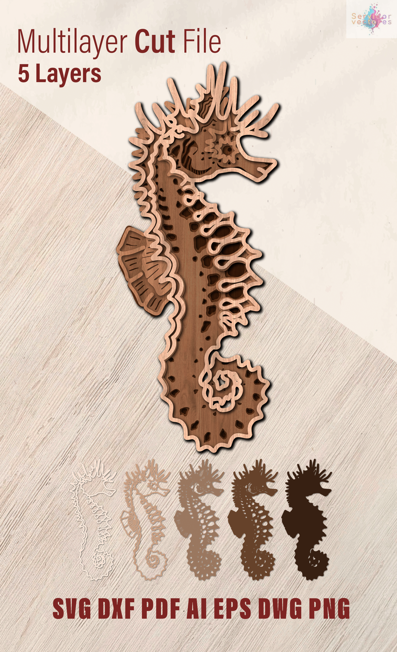 Seahorse 5 Layers