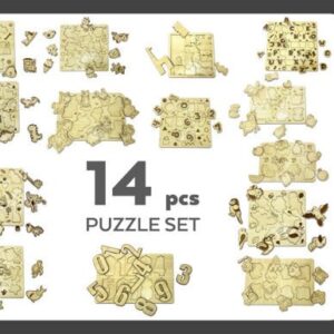 Set de 14 Puzzles para Niños - ETSY