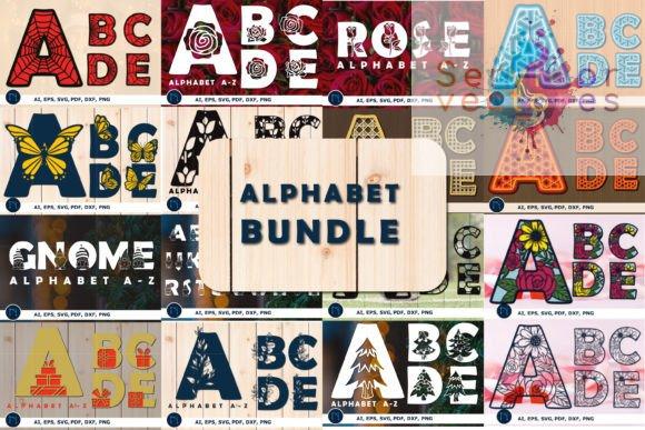 Alfabeto A-Z Laser Paper Cut Mega Bundle