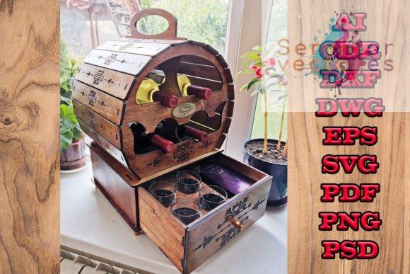 Barril Porta Botellas de Vino – Estilo Rústico y Elegante - ETSY - ETSY - 6MM