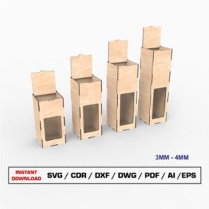 Cajas para Botellas – Diseño para Corte Láser