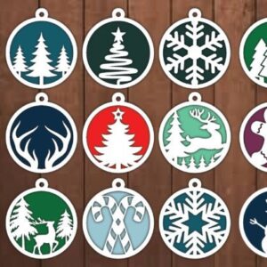 Pack de Bolas de Navidad - Adorno Circular