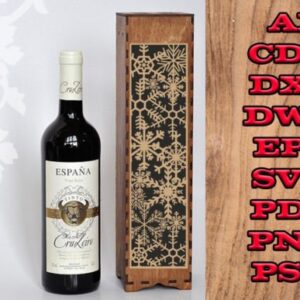 Caja para Botella de Vino – Motivo Navidad - ETSY - ETSY