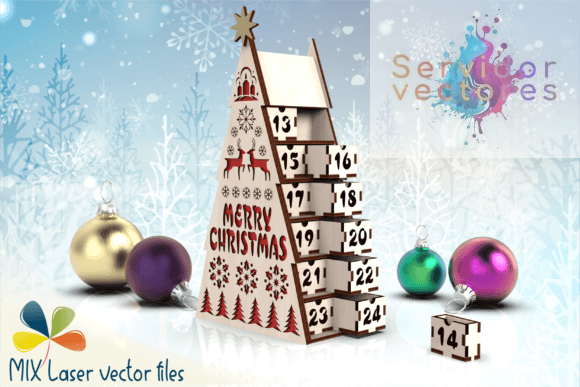 Calendario de Adviento – Motivo Navideño