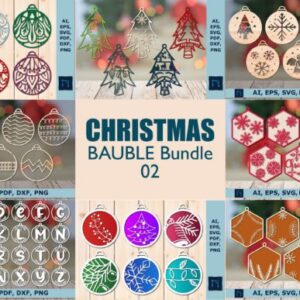 Christmas Bauble Ornament SVG Bundle