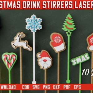 Decoración para Vasos de Navidad