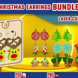 Bundle de Caravanas - Motivo Navideño