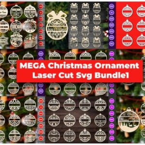 Christmas Ornament Mega SVG Bundle