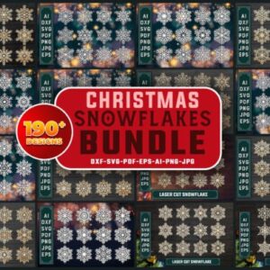 Christmas Ornaments Snowflake Bundles
