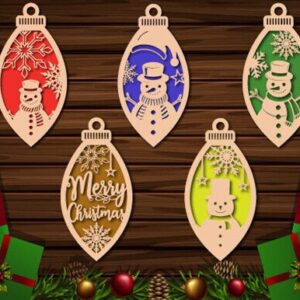Adornos Colgantes Navideños para Árbol