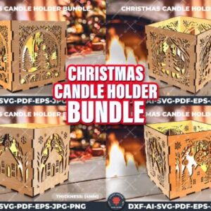 Christmas SVG Laser Cut Holder Bundles
