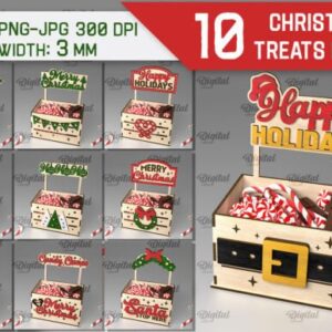 Bundle de Cajas de Regalos Navideñas