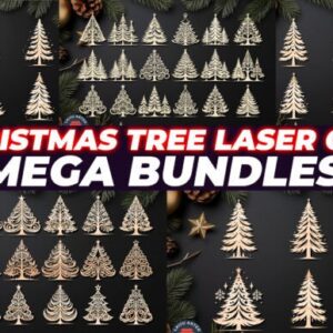 Christmas Tree Laser Cut Mega Bundle