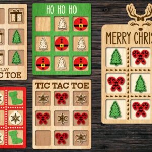 Juego Tic Tac Toe - Motivos Navideños