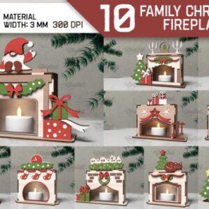 Bundle de Candelabros con Motivos Navideños