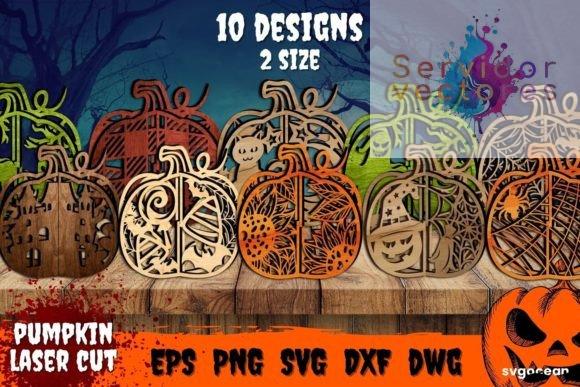 Bundle de 10 Diseños de Calabazas Wall Art