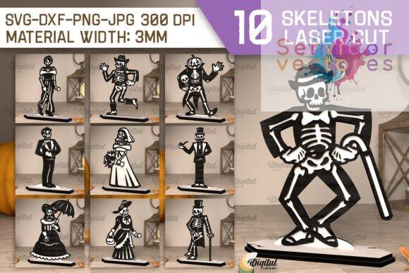 Bundle de Diseños de Esqueletos - Halloween