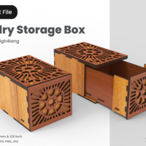 Caja Joyero Calada – Diseño Elegante para Corte Láser